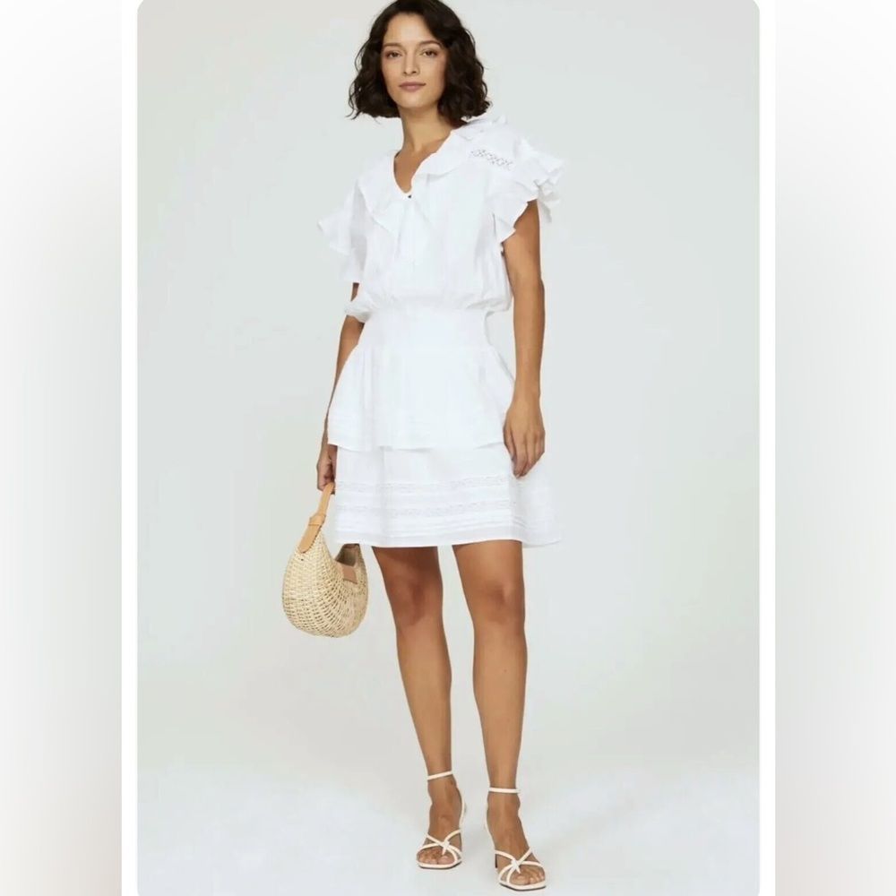 NWOT LAUREN RALPH LAUREN LD Transition White DRESS Sz 8 Black Label